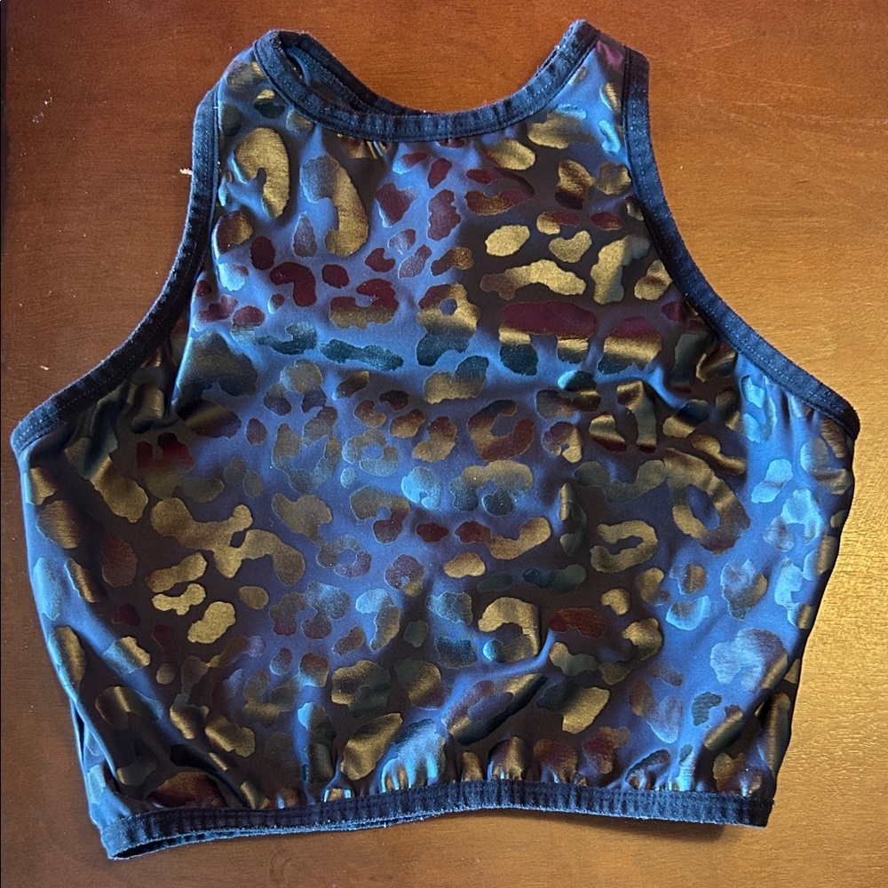 Leopard Print Crop Top- Chestee Size 8
